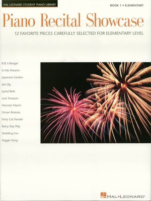 cover image of Piano Recital Showcase--Book 1 (Songbook)